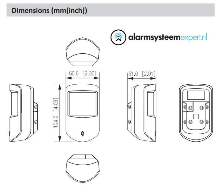 Dahua Dahua DHI-ARD1233-W2, Wireless PIR Detector
