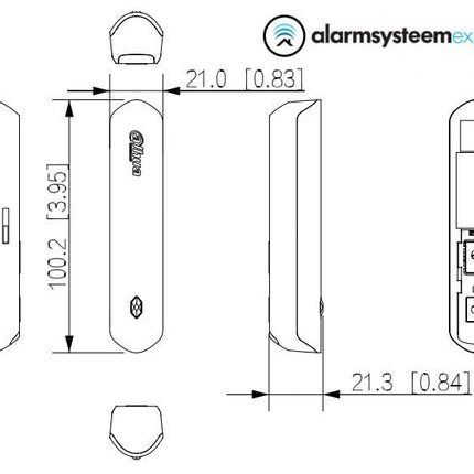 Dahua Dahua DHI-ARD323-W2(868), Magnetischer Kontakt Drahtlos