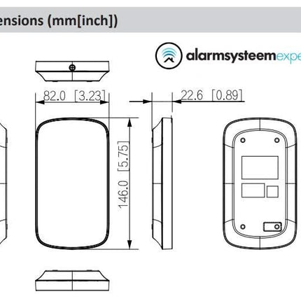 Dahua Dahua DHI-ARK30T-W2, Wireless Keypad with Card Reader