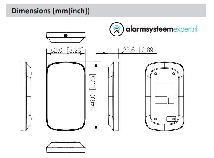 Dahua Dahua DHI-ARK30T-W2, Draadloze Keypad met kaartlezer