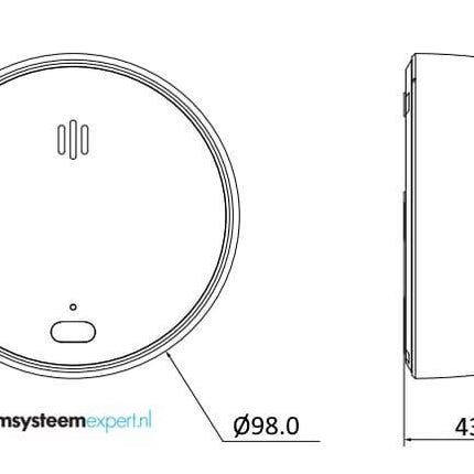 Dahua Dahua DHI-HY-SA21A-W2(868) Détecteur de fumée sans fil