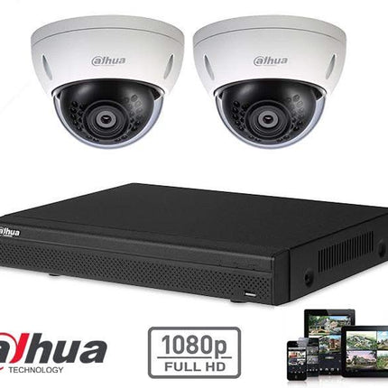 Dahua Dahua Full HD-CVI kit 2x dôme 2 megapixel camera security set