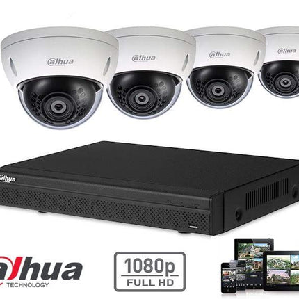 Dahua Dahua Full HD-CVI kit 4x dôme 2 megapixel camera security set