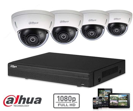 Dahua Dahua Full HD-CVI kit 4x dôme 2 megapixel camera security set