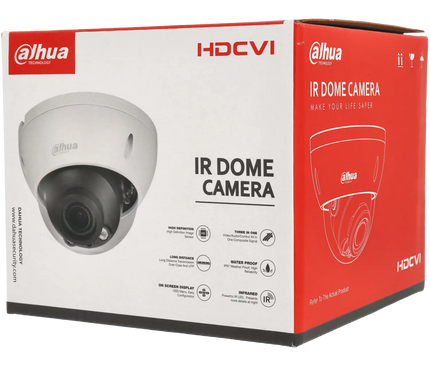 Dahua Dahua HAC-HDBW1500R-Z-S2, 5MP HD-CVI Dome 2.7-12mm Motor Zoom Lens