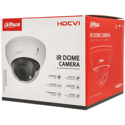 Dahua Dahua HAC-HDBW1500R-Z-S2, 5MP HD-CVI Dome 2.7-12mm Motor-Zoom Objektiv