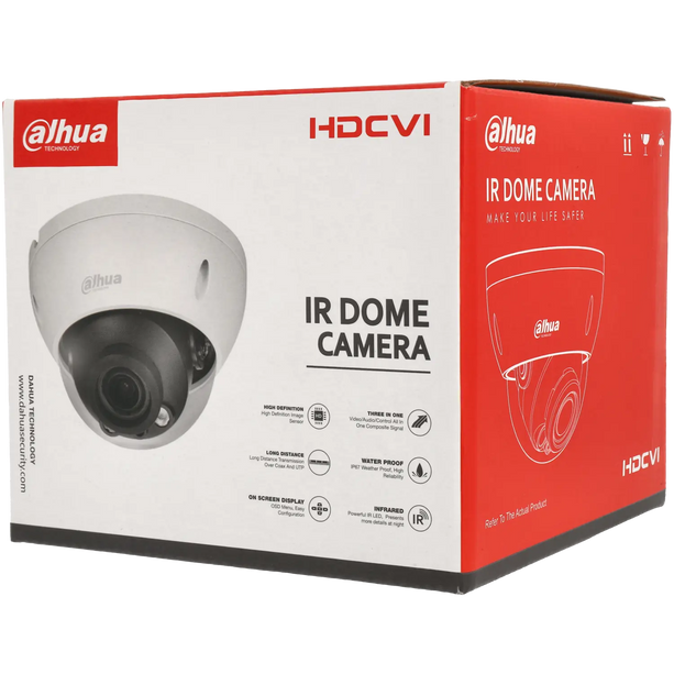 Dahua Dahua HAC-HDBW1500R-Z-S2, 5MP HD-CVI Dôme 2.7-12mm Motor Zoom Lens