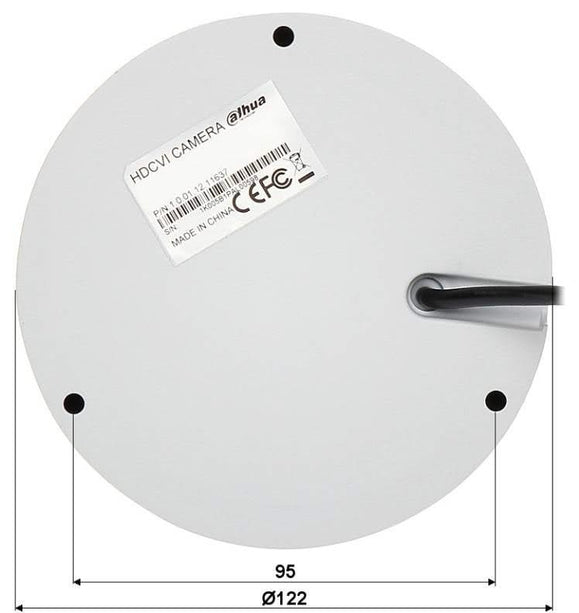 Dahua Dahua HAC-HDBW2241RP-Z, Starlight dome camera motorized lens. 2Mp.