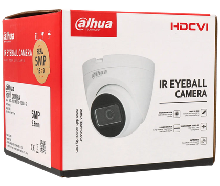 Dahua Dahua HAC-HDW1500TRQ-S2, 5MP 2.8mm, HD-CVI, Eyeball, 25m IR, Koax