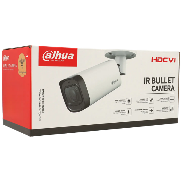 Dahua Dahua HAC-HFW1200R-Z-A, 2MP HD-CVI Bullet 2.7 - 12mm motorzoomlens
