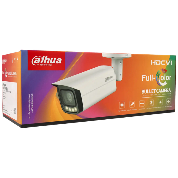 Dahua Dahua HAC-HFW1239TU-Z-A-LED-S2, 2MP HD-CVI Full-Color Bullet 2.7 - 13.5mm motorzoomlens