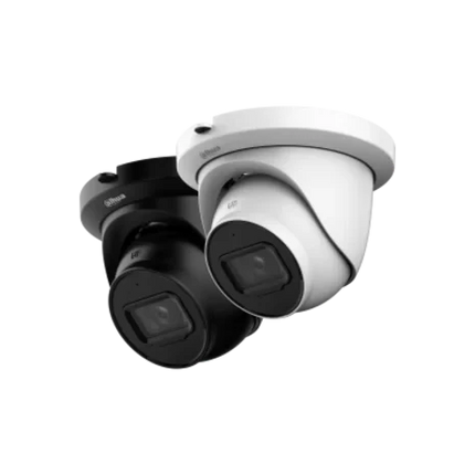 Dahua Dahua IPC-HDW2441TM-S 4MP IR WizSense Turret IR LEDs, SD slot, PoE, build-in Mic. Black
