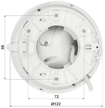 Dahua Dahua IPC-HDW2541TM-S-S2, 5MP Wizsense Turret IR leds 2.8mm, SD slot, Poe, Build in Mic.