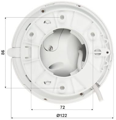 Dahua Dahua IPC-HDW2541TM-S-S2, 5MP Wizsense Turret IR-LEDs 2.8mm, SD-Slot, Poe, eingebautes Mikrofon.