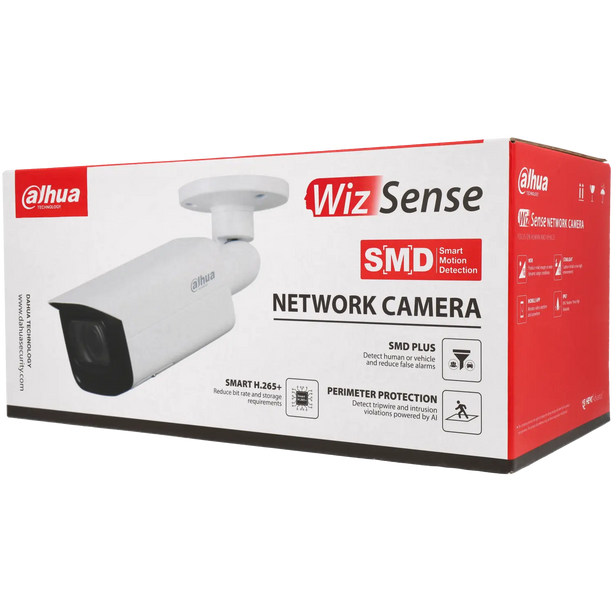Dahua Dahua IPC-HFW3841T-ZAS-S2, 8MP 4K, WizSense AI-bulletcamera met motorzoom 2.7-13.5mm
