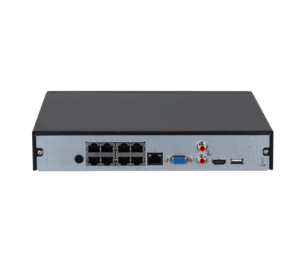 Dahua Dahua NVR2108HS-8P-4KS3, 8 Kanaals Compact NVR, Ultra HD, PoE DEMO inclusief 1TBHDD!