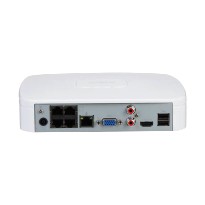 Dahua Dahua NVR4104-P-EI 1x LAN 4x PoE Geschikt voor 4 IP camera's, Wizsense