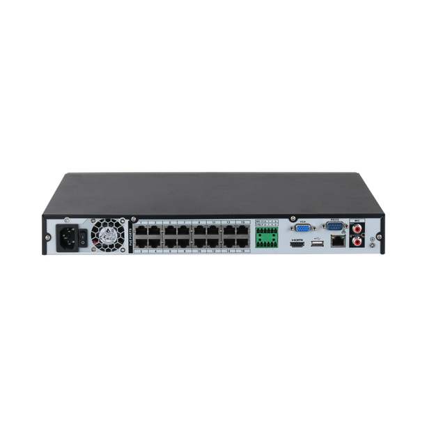 Dahua Dahua NVR4216-16P-EI, 16x PoE, ohne Speicher, geeignet für 16 IP-Kameras
