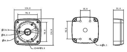 Dahua Boîte de montage Dahua PFA123
