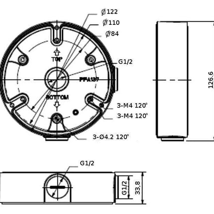 Dahua Dahua PFA137 boîte de montage pour divers modèles de caméras