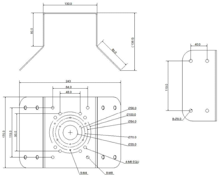 Dahua Dahua PFA151 angle bracket