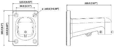 Dahua Dahua PFB305W aluminum wall bracket tbv mini dome