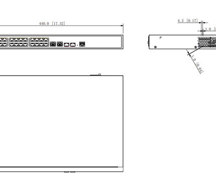 Dahua Dahua PFS4226-24ET-360, 24-port 100 Mbps + 2-port Gigabit PoE Switch, OFFER