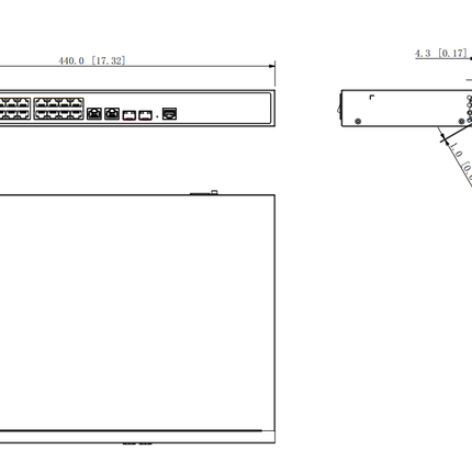 Dahua Dahua PFS4226-24ET-360, 24-port 100 Mbps + 2-port Gigabit PoE Switch, OFFER