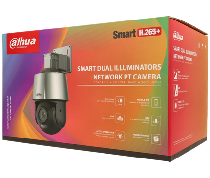 Dahua Dahua SD3A400-GN-A-PV, 4MP PT Security Camera with Smart Lighting and Siren