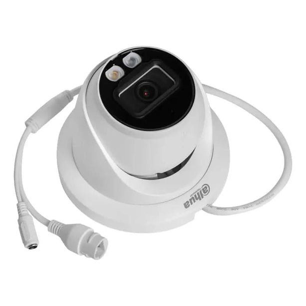 Dahua Dahua Set 2x Turret 8MP 4K Full-Color + Recorder & Verkabelung
