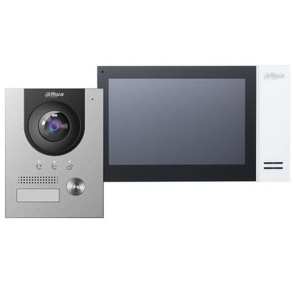 Dahua Dahua Video intercom set KTP01L incl. PoE-switch, VTO2201F-P en VTH2421FW-P binnenpost