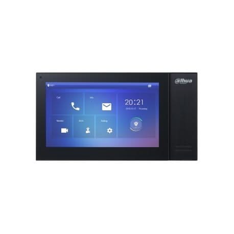 Dahua Dahua VTH2421FB-P, Binnenpost 7 inch Touch screen, zwart, PoE, SIP