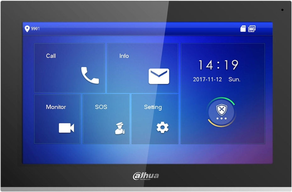 Dahua VTH5422HB Video-Sprechstelle 7" Innensprechstelle PoE und 2-Draht schwarz