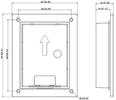 Dahua VTM114 Flush-Mount Housing for Outdoor Station, Silver
