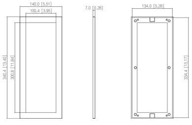 Dahua VTM24P3 Façade pour 3 modules Noir