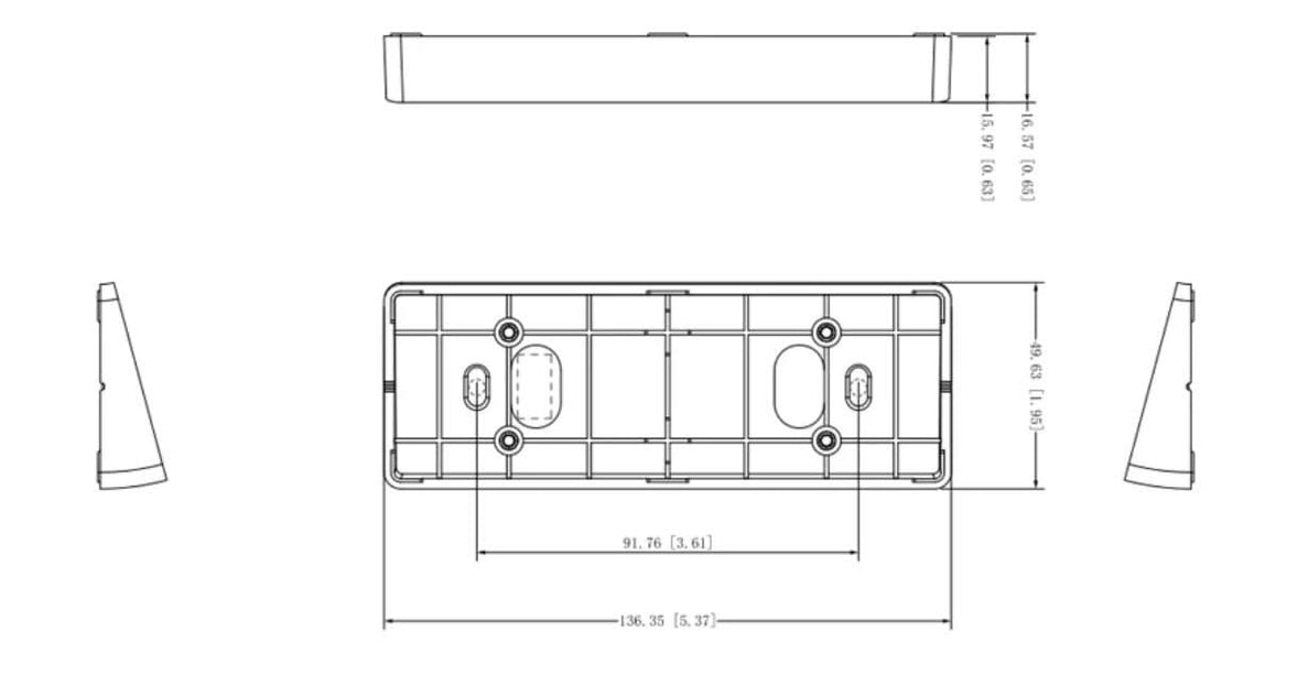 Dahua VTM22A, 15° Angled support for VTO2311R-WP door station