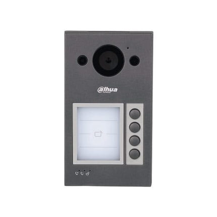 Dahua Dahua VTO3312Q-P, Video Intercom 4 knops buitenpost PoE en 2-draads met Proximity