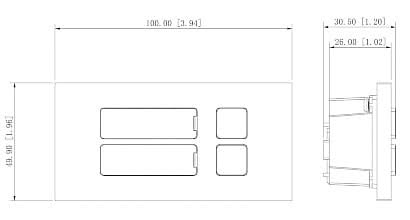 Dahua Dahua VTO4202F-MB2. 2-voudige beldrukker