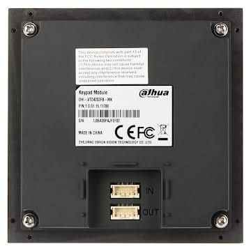 Dahua Dahua VTO4202FB-MK keyboard module Black