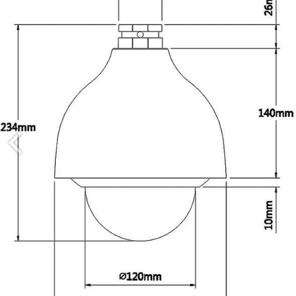 Dahua DH-SD40215-HC-LA, Starlight, Full HD PTZ camera, 2 mp, 5~75 mm optische 15x zoom, IP66