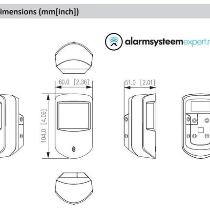 Dahua DHI-ARD1233-W2 Zwart, Draadloze PIR Detector