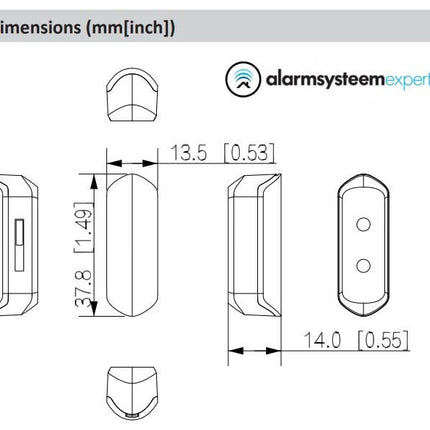 Dahua DHI-ARD323-W2(868S), Magneetcontact Draadloos Klein