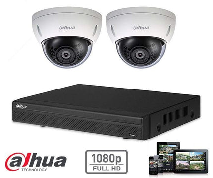 Dahua Full HD-CVI kit 2x dome 2 Megapixel camerabeveiliging set