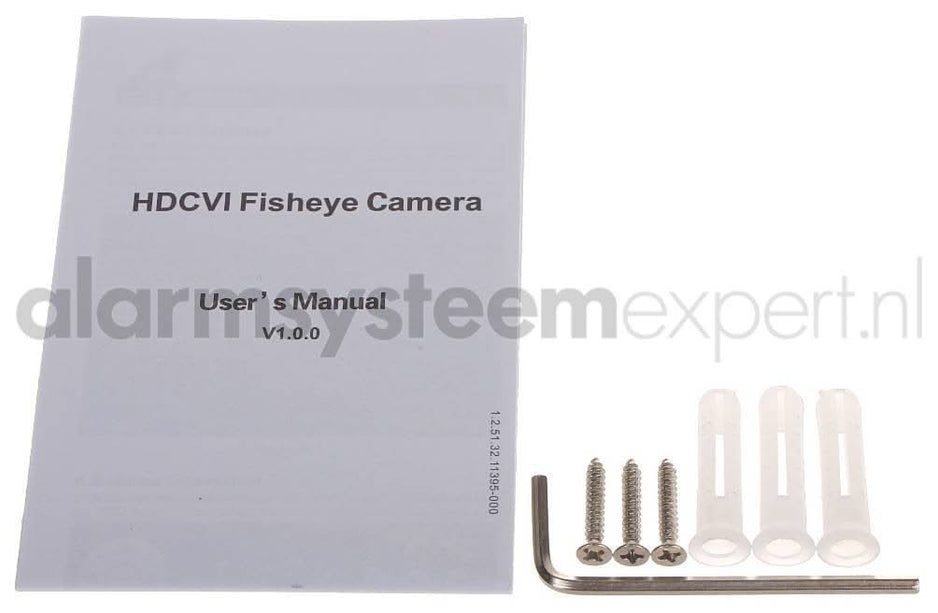 Dahua HAC-EW2501 5MP,  HDCVI, WDR Fisheye Camera, microfoon