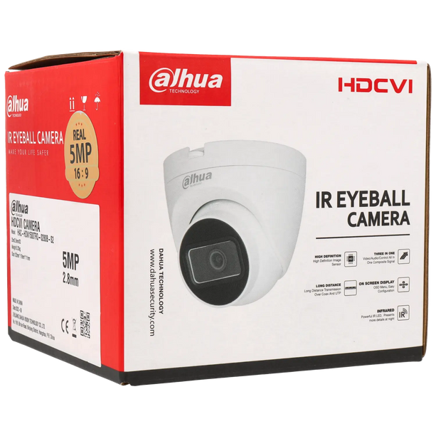 Dahua HAC-HDW1500TRQ-S2, 5MP 2.8mm, HD-CVI, Eyeball, 25m IR, coax