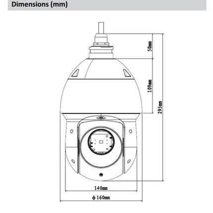 Dahua IPC-SD49225DB-HNY 2MP  Speed Dome 25x zoom. PTZ, Wizsense, PoE+