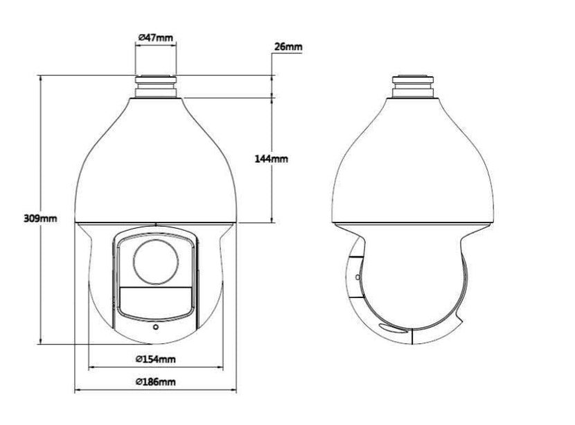 Dahua SD59232DB-HC Full HD PTZ camera 32x zoom met IR, HD-CVI coax camera