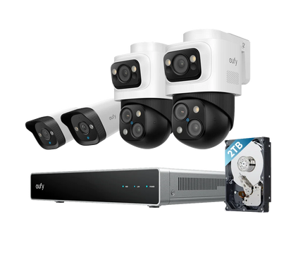 Eufy Eufy Security camera set ; PoE recorder, 2x Bulletcam et 2x PTZ camera