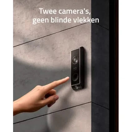 Eufy Eufy Video Doorbell Dual 2 Pro Add-on, résolution 2K, batterie rechargeable, extension à Homebase