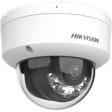 Hikvision DS-2CD1143G2-LIU, 4 MP Smart Hybrid Light dome camera, PoE, ingebouwde microfoon